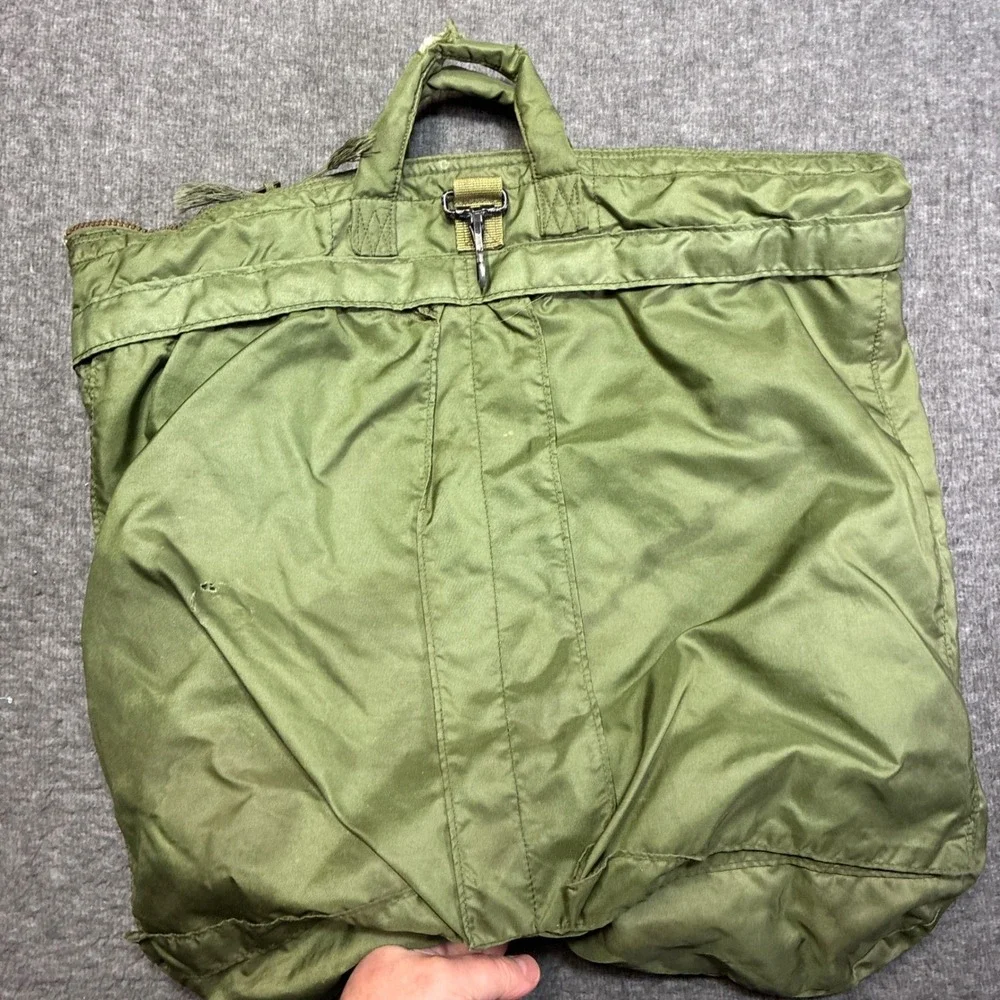 General‎ Fabrics Corp Flyer's Helmet Bag Unisex OS Olive Green Vintage 1980